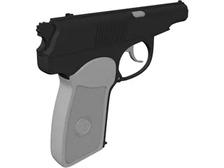 Makarov Pistol 3D Model preview