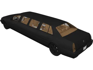 Cadillac Limo (2007) 3D Model preview