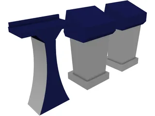 Podium 3D Model preview