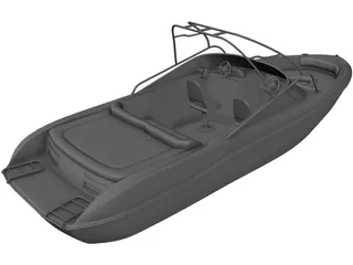 Sea Chaser Boat 3D Model preview