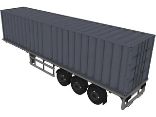 Trailer 3D Model preview