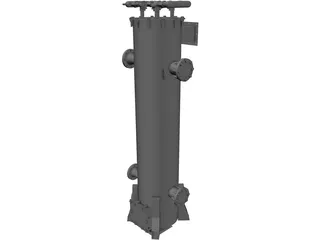 Biomass Heat Exchanger 3D Model preview