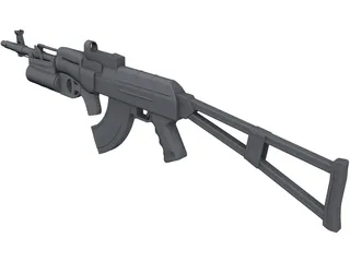 AK-74M 3D Model preview
