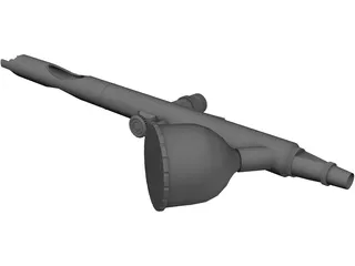 Dual Action Airbrush 3D Model preview