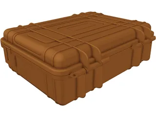 Hard Shell Pelican Camera Storage Case 3D Model preview