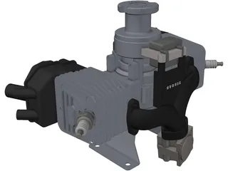 Zenoah G80 Twin Engine 3D Model preview