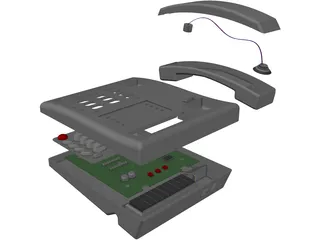Telephone 3D Model preview