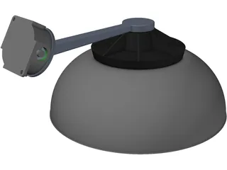 Industrial Lamp Explosion Poof 3D Model preview