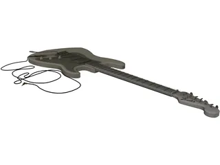 Fender Stratocaster Guitar 3D Model preview