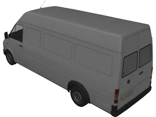Volkswagen LT Long 3D Model preview