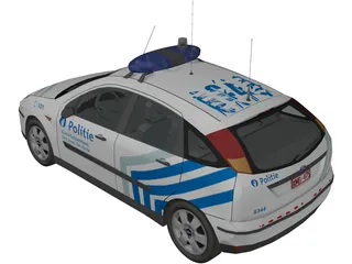 Ford Focus Police (Belgium) 3D Model preview