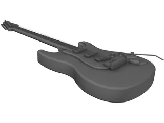 Guitar Electric 3D Model preview