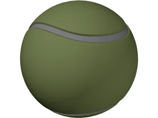Tennis Ball 3D Model preview