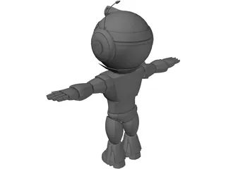 Robot Genie 3D Model preview