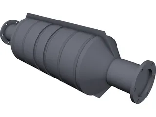 Catalytic Converter 3D Model preview