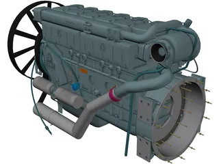 Engine 3D Model preview