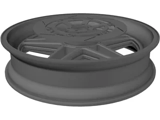 Wheel Front Bike 3D Model preview
