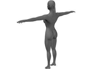 Girl 3D Model preview