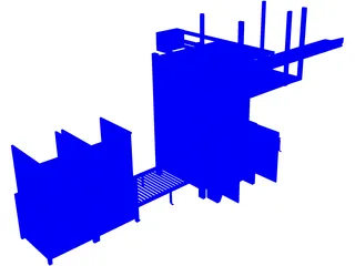 Top Load Palletizer with Pallet Destacker 3D Model preview