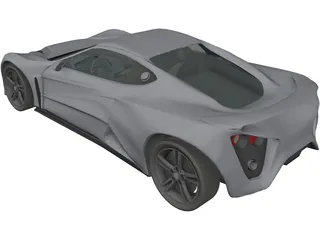 Zenvo ST1 3D Model preview