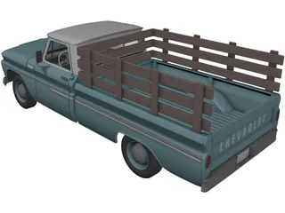 Chevrolet C10 Pickup 3D Model preview