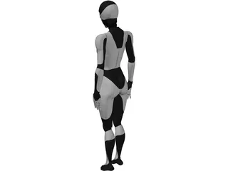 Female Android 3D Model preview