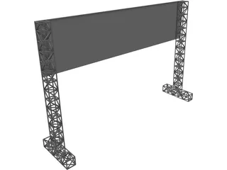 Big Board Gate 3D Model preview