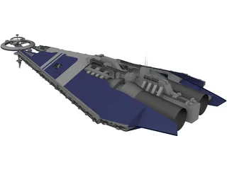 Babylon 5 Narn Military Base 10 3D Model preview