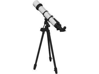 Telescope 3D Model preview