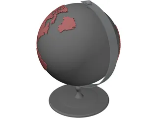 Globe 3D Model preview