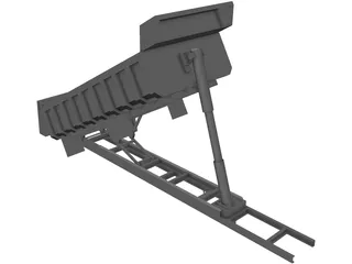Tipper Lorry Isuzu FQR Chassis 3D Model preview