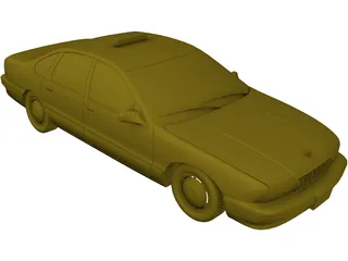 Taxi USA 3D Model preview