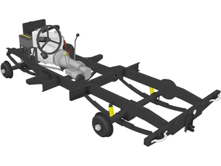 Chassis Land Rover 3D Model preview