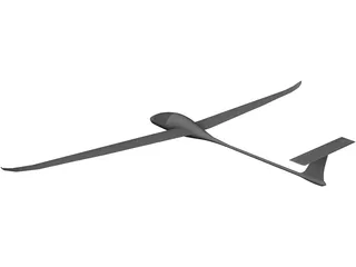 DG 1000 Glider 3D Model preview