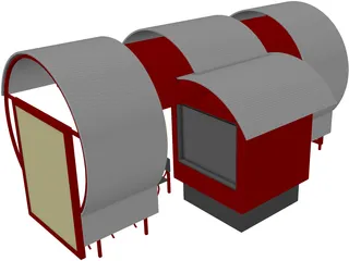 Bus Stop 3D Model preview