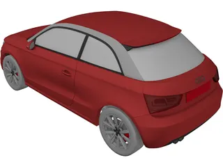 Audi A1 (2011) 3D Model preview