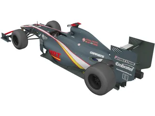 HRT F1 (2010) 3D Model preview