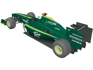 Lotus T127 F1 (2010) 3D Model preview