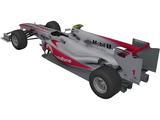 McLaren MP4-25 F1 (2010) 3D Model preview