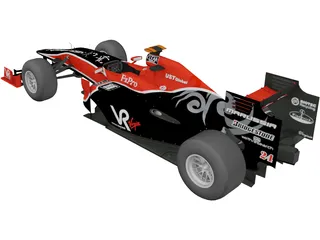 Virgin VR-01 F1 (2010) 3D Model preview