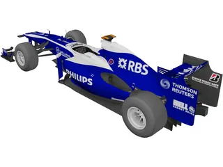 Williams FW32 F1 (2010) 3D Model preview