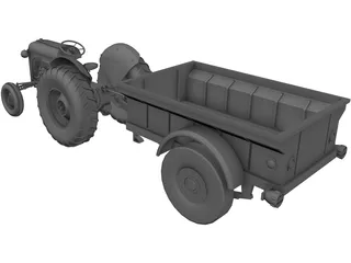 Tractor 3D Model preview