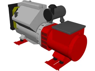 Diesel Generator 3D Model preview