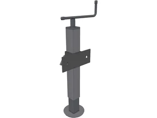 Trailer Jack 3D Model preview