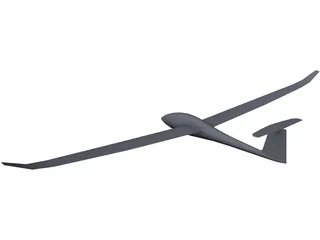 Discus 2 Glider 3D Model preview