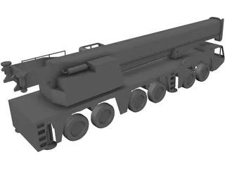 AC250 All Terrain Crane 3D Model preview