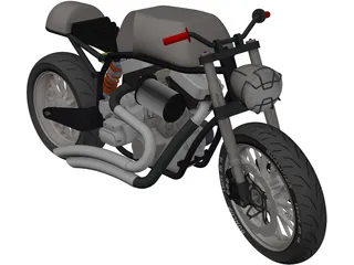 Motorcycle 3D Model preview