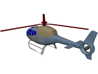 Eurocopter EC-120 Colibri 3D Model preview