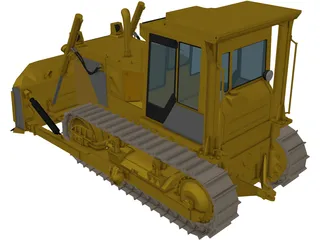 Bulldozer 3D Model preview
