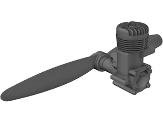 RC Engine 3D Model preview